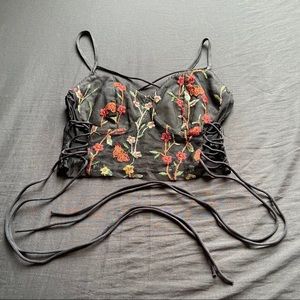 🌺 beautiful crop Latin tie-up shirt 🌺